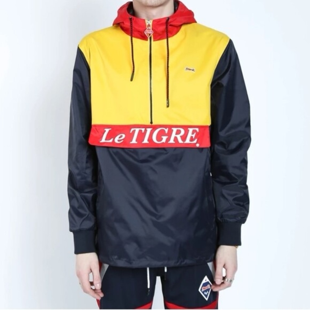 Le Tigre Men's Colorblock Windbreaker Jacket